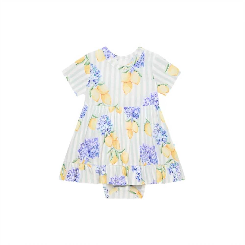 NEW POSH PEANUT girls nicola ruffled bodysuit dress in multicolor
